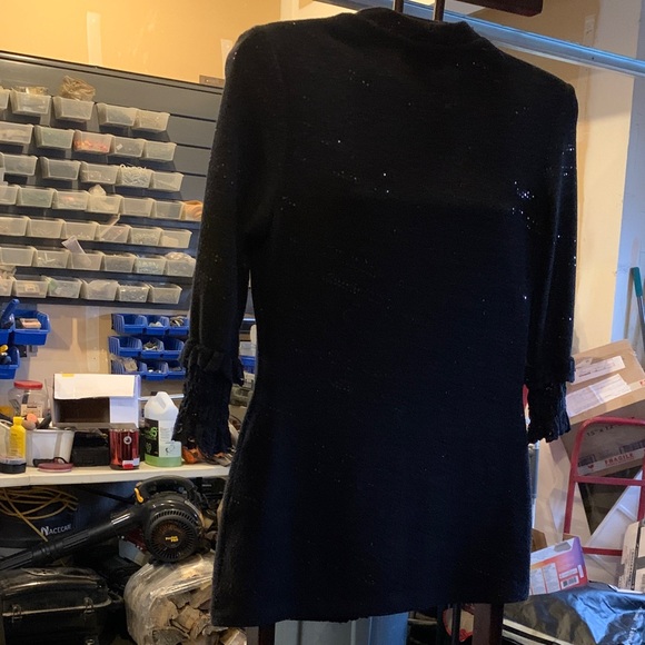 Joseph Ribkoff Black Ruffled Blouse - Picture 4 of 7